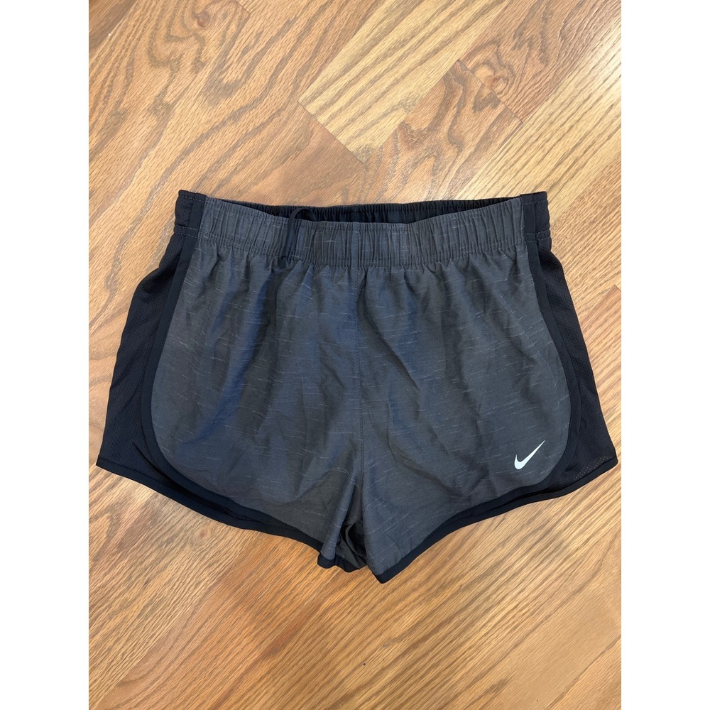 Nike Dry Tempo Running Shorts Womens Small Gray Black Dri-FIT Workout NWT